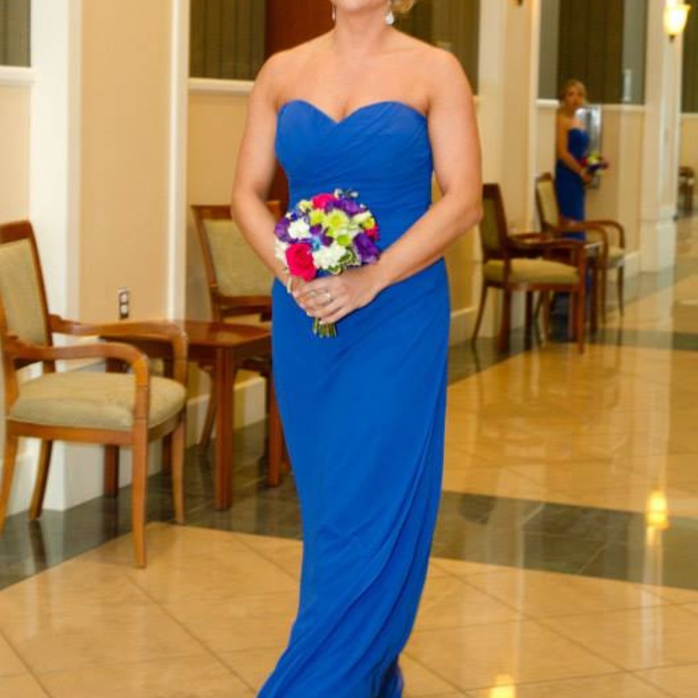 Bill Levkoff Strapless Bridesmaid Dress